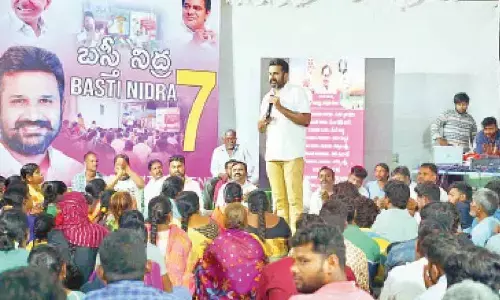 Hyderabad: ‘Basti Nidra’ programme: Postcard campaign conducted