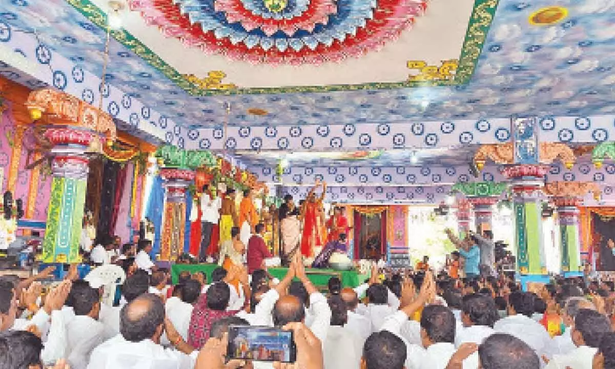 Rangareddy: Annual Brahmotsavam of Srilakshmi Venkateswara Swamy held at Eklaskhanpet