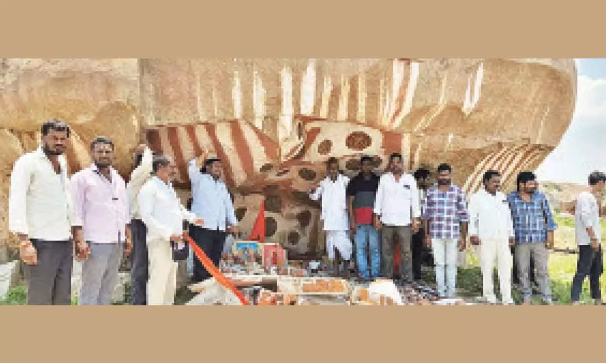 Rangareddy: BJP express anger over demolition of tribal Chaudamma Yadi temple