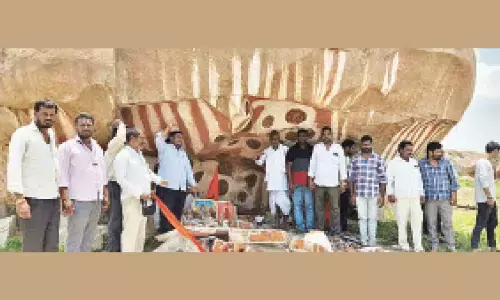 Rangareddy: BJP express anger over demolition of tribal Chaudamma Yadi temple