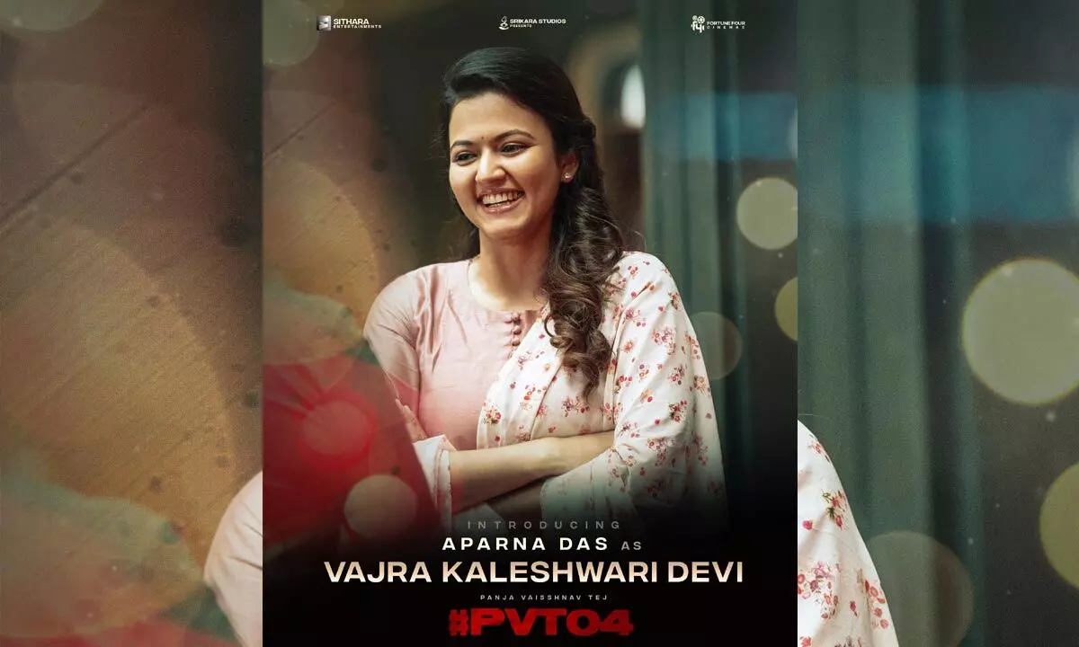 Aparna Das joined the cast of mega hero Vaisshnav Tej’s 4th movie!