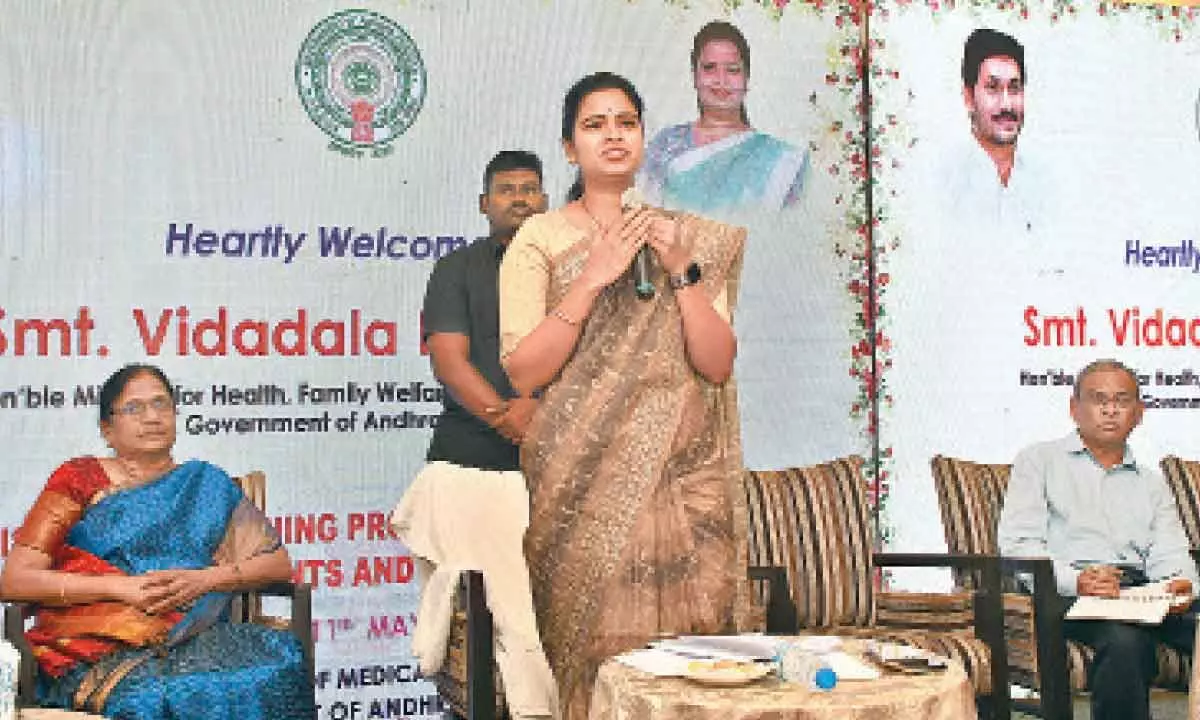 Vijayawada: Government spending over 16,000 cr on health sector says Vidadala Rajini