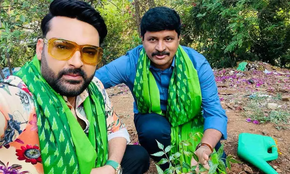 Kapil Sharma participates in Green India Challenged, lauds BRS MP Santhoshs efforts