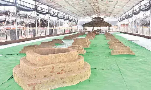 Vijayawada: All set for Chandi Rudra Rajasyamala Sudarsana Yagam