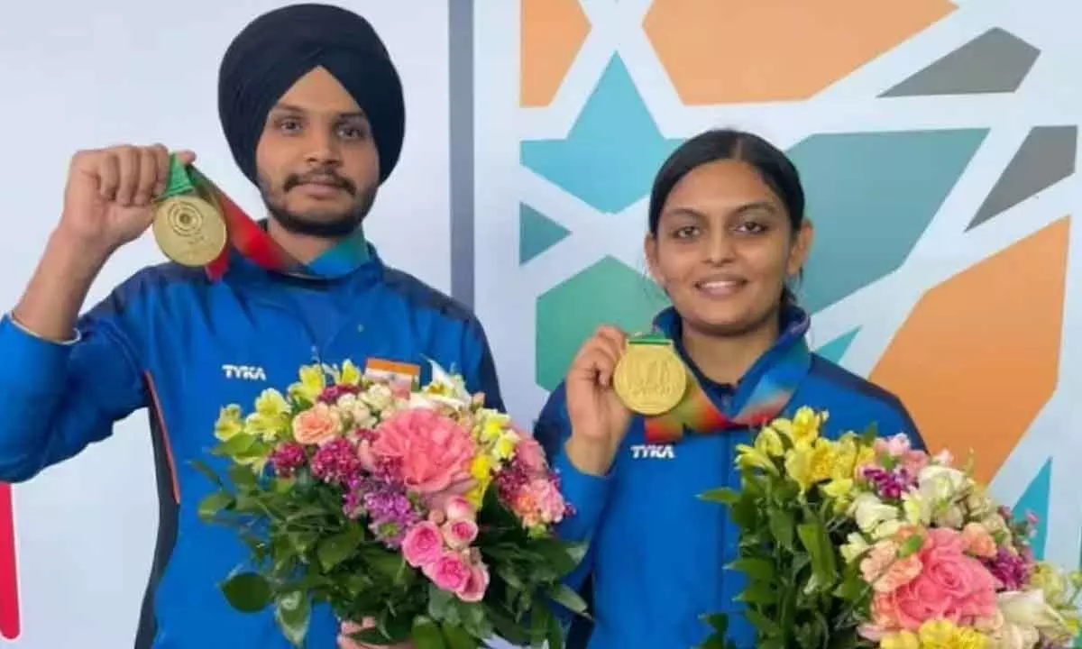 Divya, Sarabjot duo win mixed team pistol gold