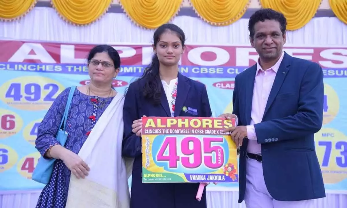 Karimangar: Alphores students shine in CBSE Class 10, 12 exams