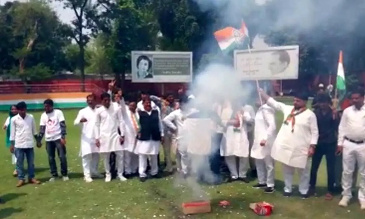 Karnataka elections: Celebrations at Congress HQ in Delhi