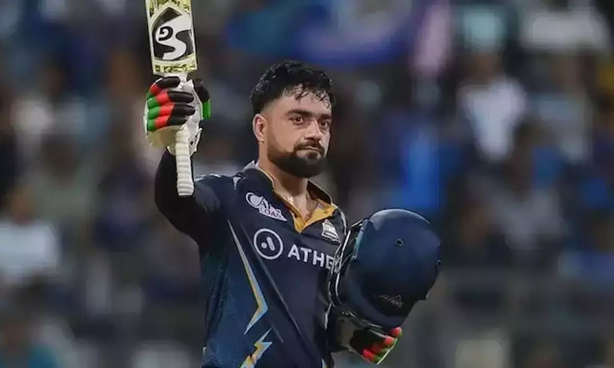 Rashid Khan scored 79 off 32 balls against MI