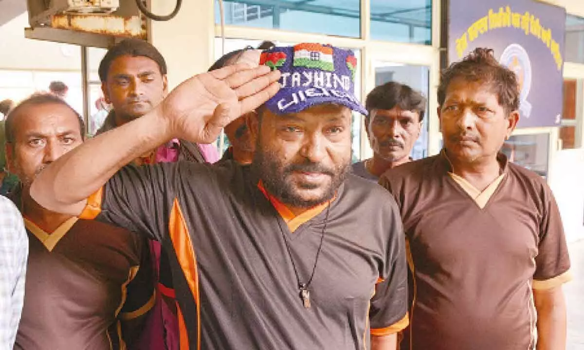 A Indian fisherman released by Pakistani authorities expresses his gratitude to the efforts of Indian authorities. He was among 198 fishermen who crossed over to India from Attari - Wagha border, in Amritsar on Saturday