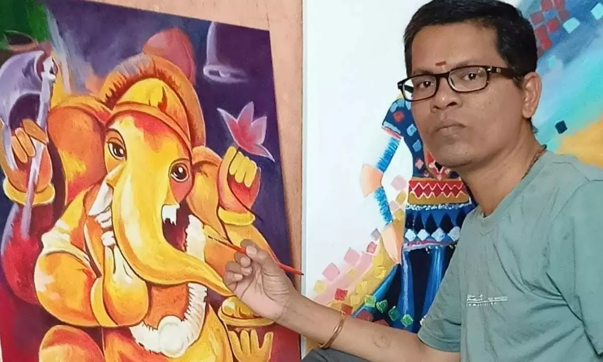 Hyderabad: Nothing Is Impossible If you have Passion and Determination - Saga of a Young Painter