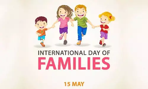 Families have fun together and also share the pain together.