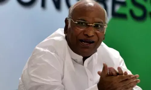 Congress party chief Mallikarjun Kharge