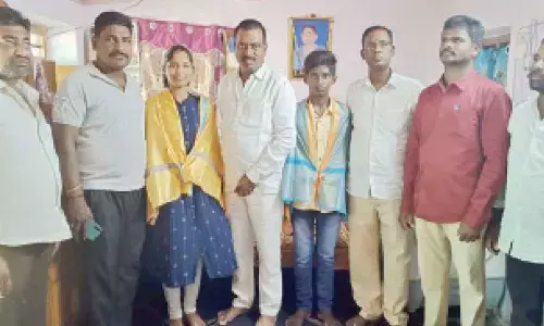Wanaparthy: District toppers in Inter exams feted