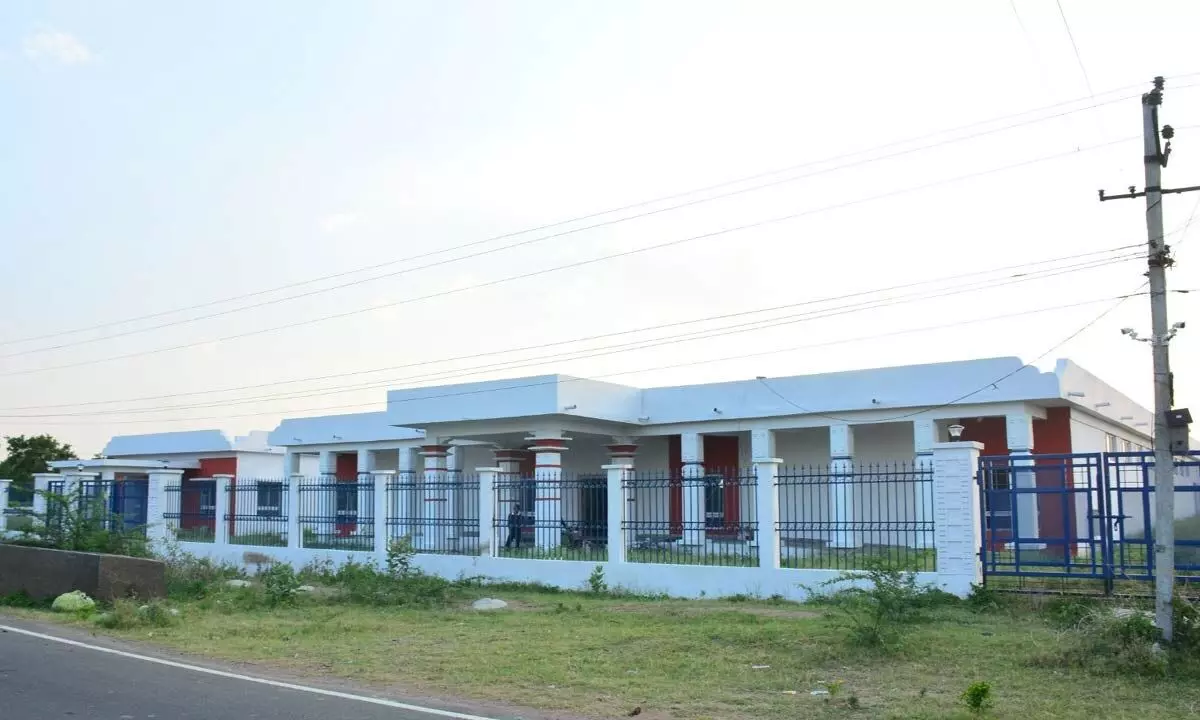 The district museum under construction at Fort Warangal