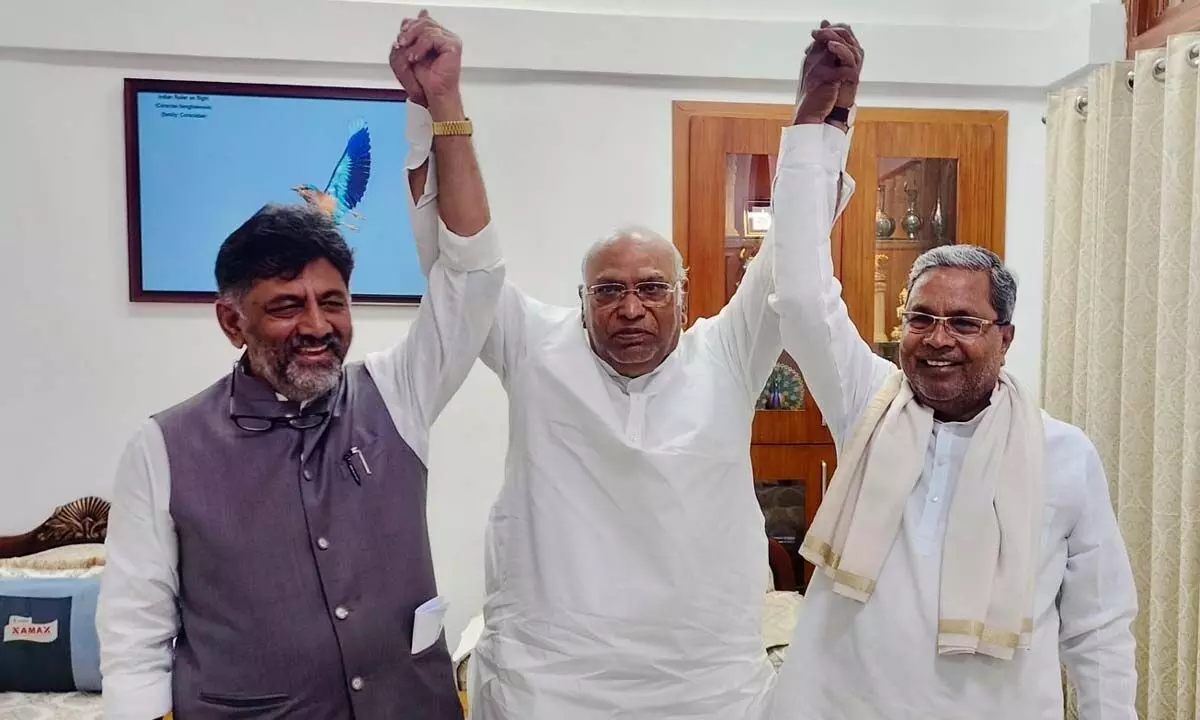 Siddaramaiah And Shivakumar Pledge To Cooperate Unitedly For Karnatakas Citizens Wellbeing