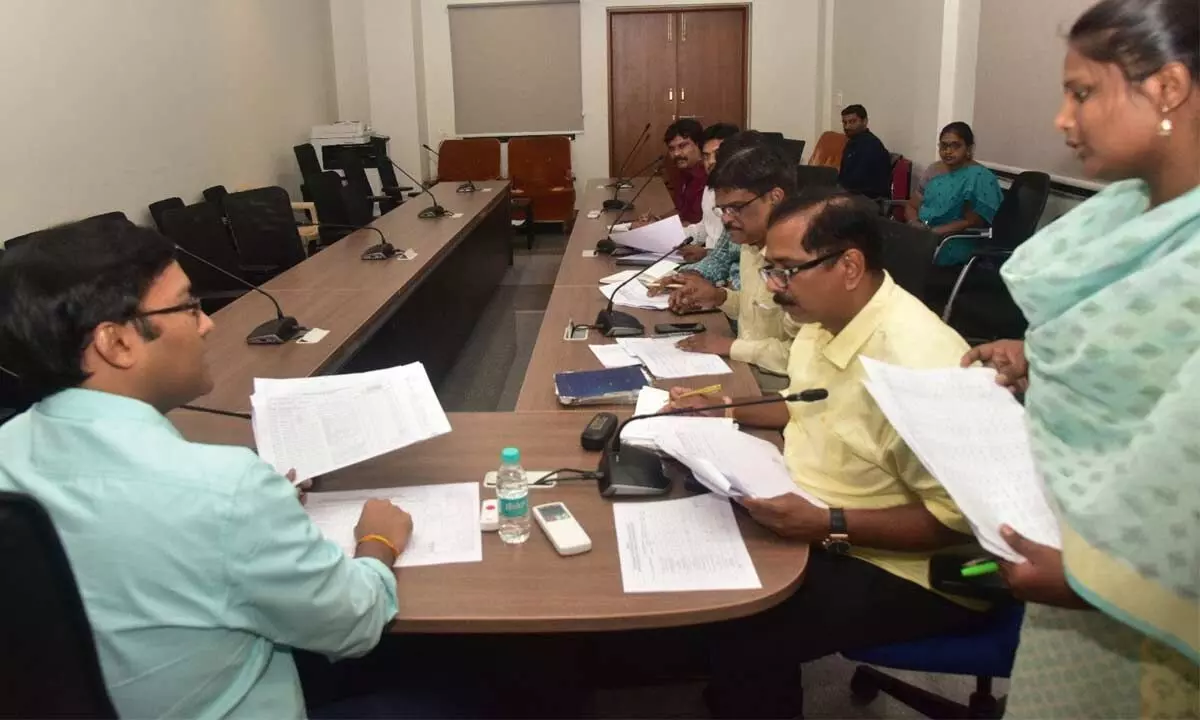 Dist Collector Harish holds review meeting on Rurban scheme