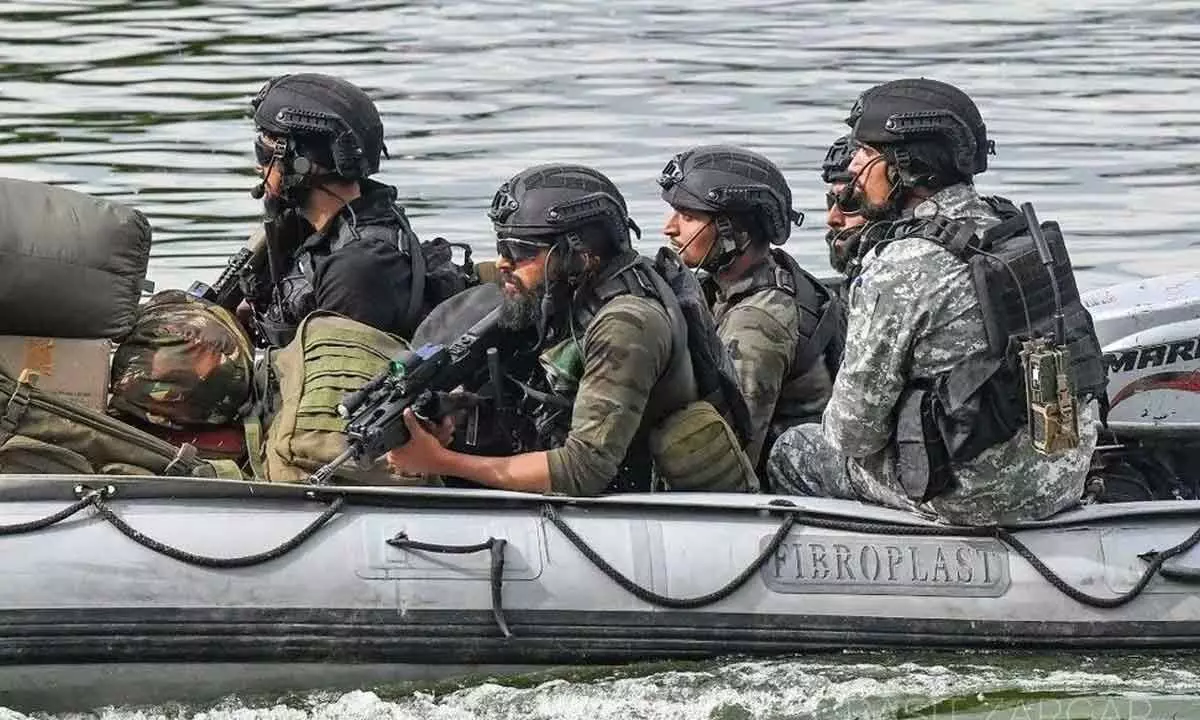 Marine commandos sanitise Dal Lake, NSG in Lal Chowk ahead of G20 meeting in Kashmir
