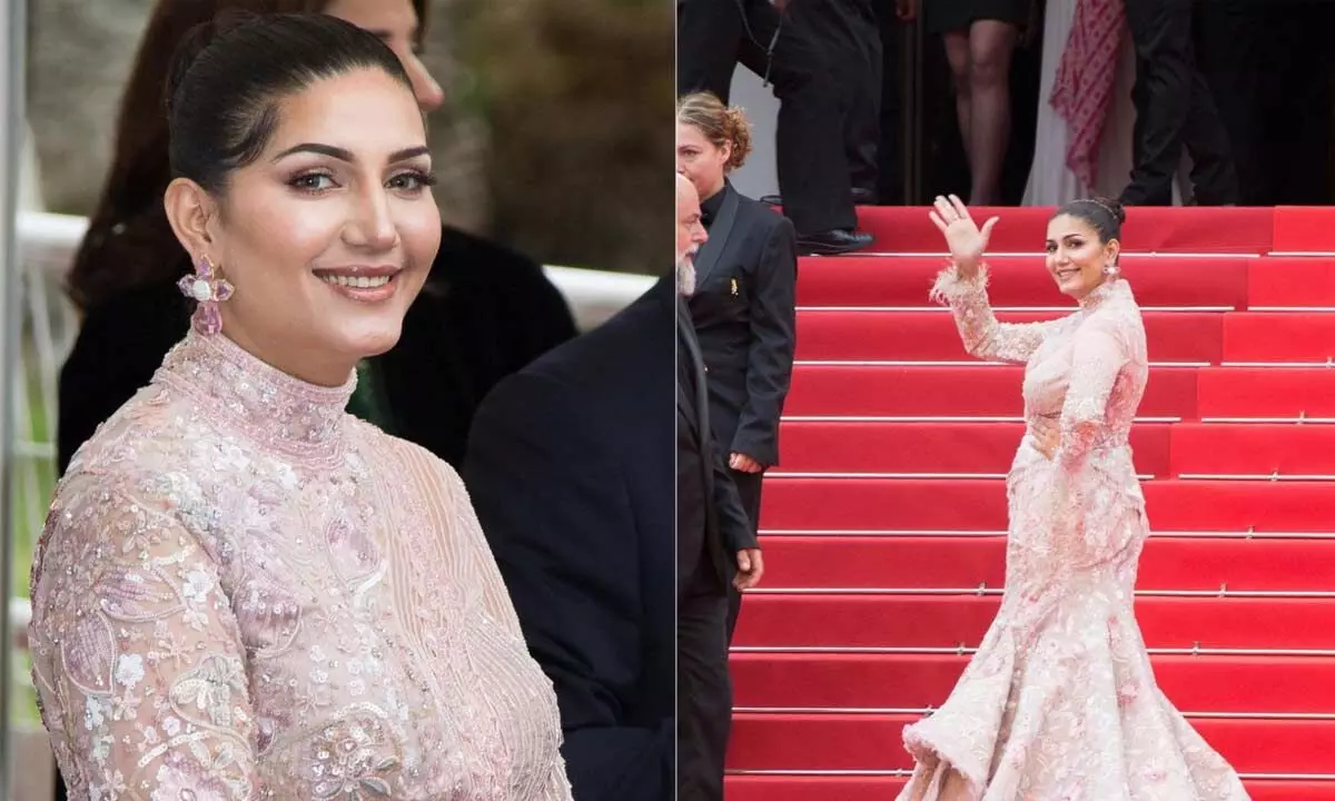 Cannes 2023: Sapna Choudhary Makes her Dream Red Carpet Debut