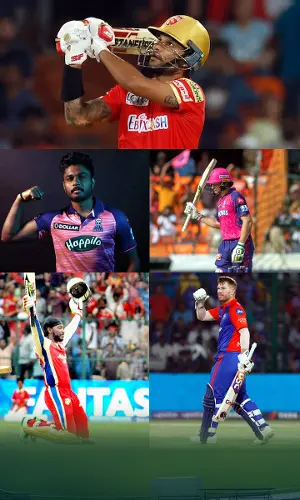 Top 5 batters with most centuries in IPL