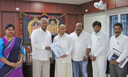 Bhumi Puja for construction of Lord Venkateshwara temple in Karimnagar on May 31