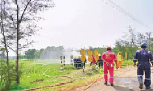 Kakinada: Oil and Natural Gas Corporation organises ‘Offsite mock drill’