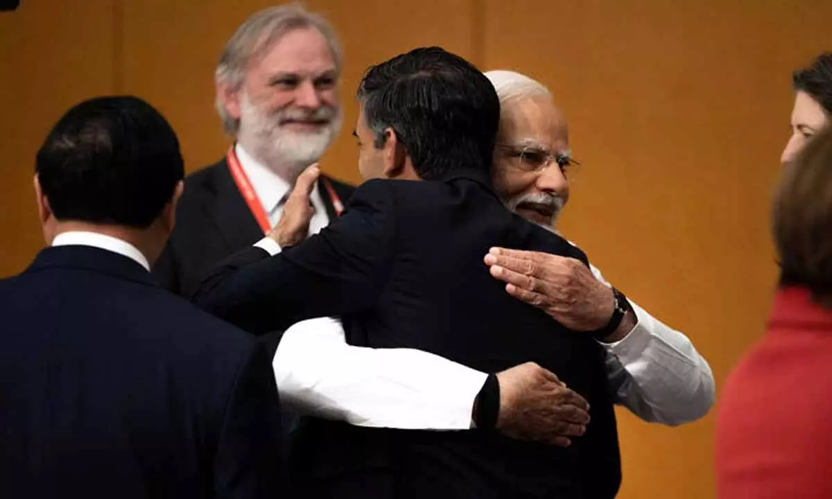 PM Modi shares hugs with Biden, Sunak