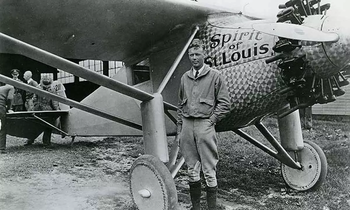 The first solo airplane flight across Atlantic