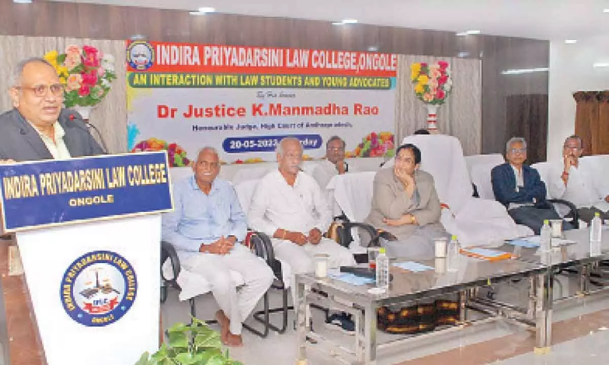 Ongole: High Court Judge bats for apprenticeship for law students