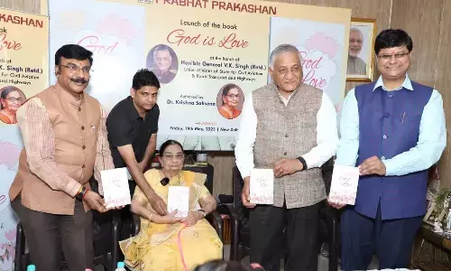 Krishna Saksena’s ‘God is Love’ released by VK Singh