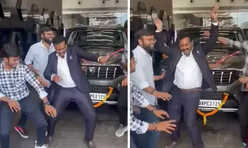 Real Happiness & Real Reward: Man Celebrates the Delivery of their New Mahindra Scorpio N