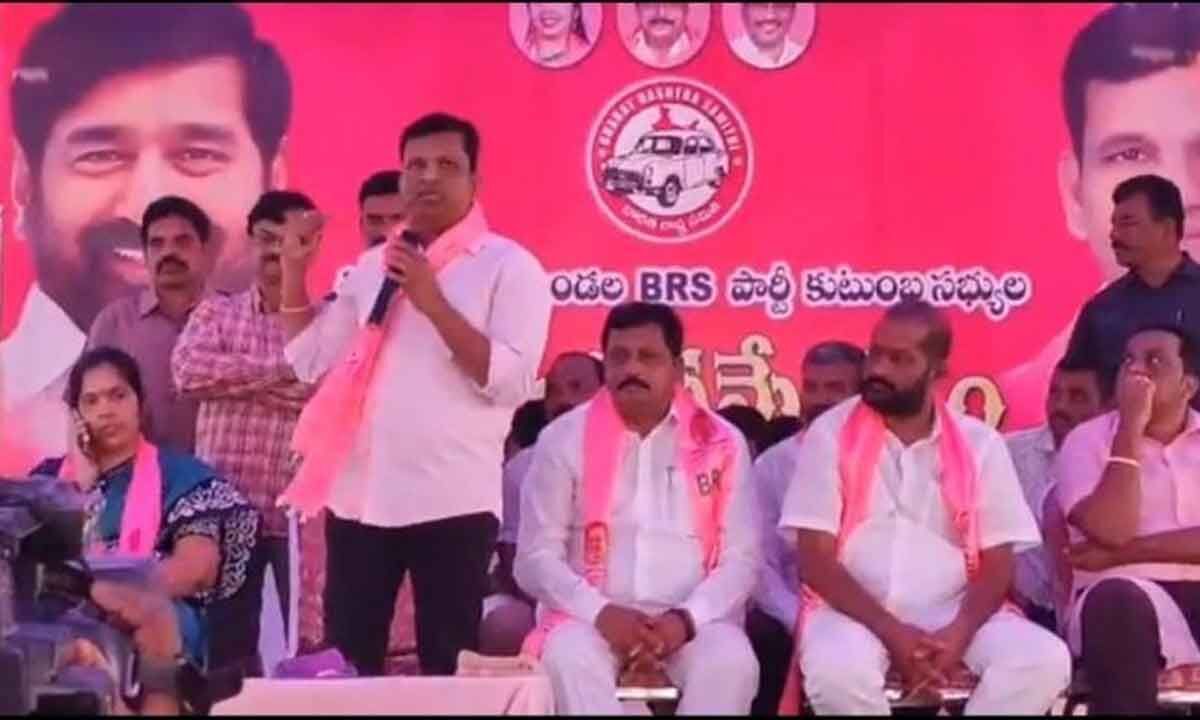 Suryapet Slip of tongue lands MLA Gadari Kishore in soup