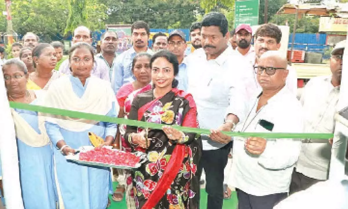 Tirupati: Civic chief D Haritha opens Reduce, Reuse, Recycle (RRR) centre in city