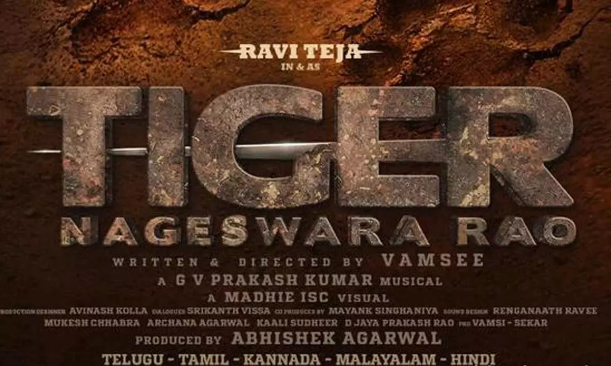 Ravi Tejas ‘tiger Nageswara Rao First Look Will Be Unveiled Tomorrow