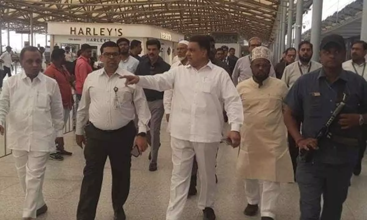 Hyderabad: Haj committee inspects Hyderabad Airport