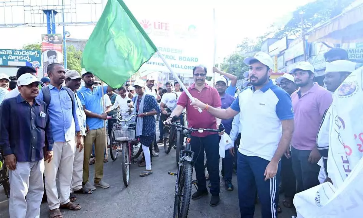 Nellore: Cycle rally to spread awareness on environment launched