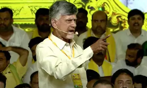 TDP national president N Chandrababu Naidu
