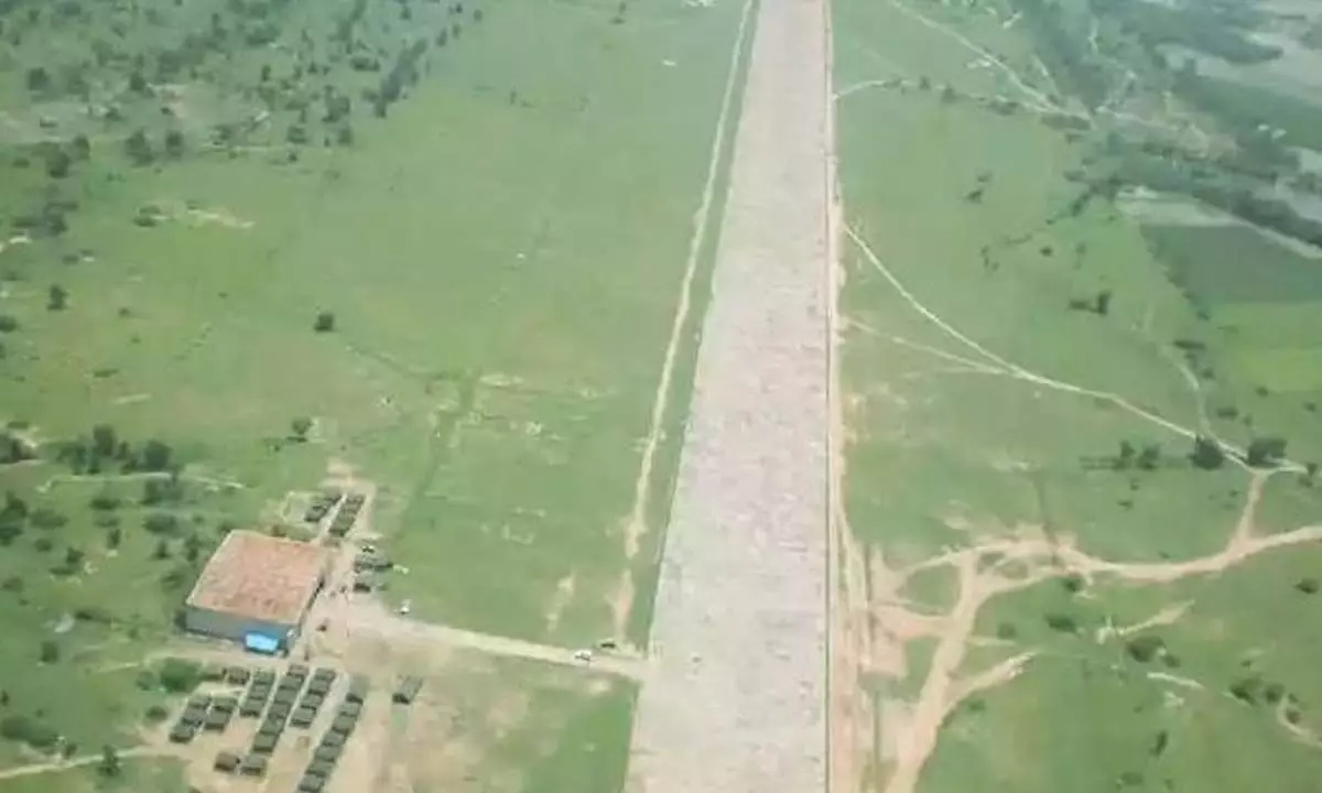 Aerial view of the Mamnoor Airport