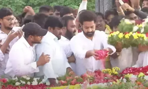 NTR Birth Anniversary: Balakrishna Junior NTR pays tribute to NT Ramarao