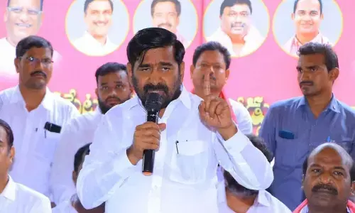 Ramannapet: Congress, BJP have no right to conduct Telangana decennial fete said G Jagadish Reddy