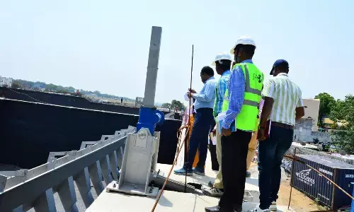 Hyderabad: Water Board boss and officials inspect Fatehnagar STP works