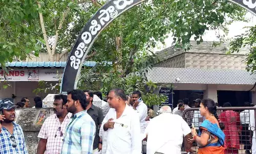 Sub-registrar Office Gandhinagar in Vijayawada on Tuesday