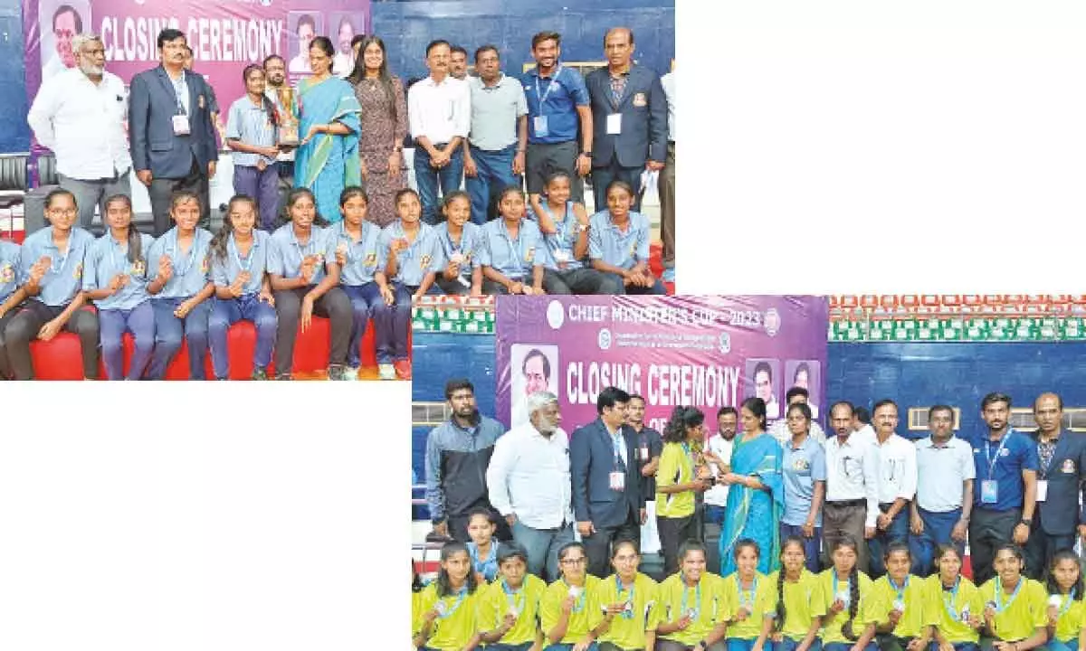 Education Minister Sabitha Indra Reddy honours CM Cup winners