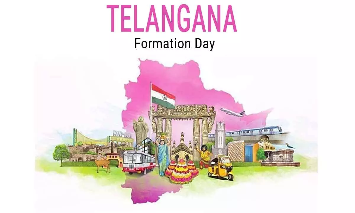 Telangana Formation Day Live Updates:  KCR  unfurled National flag and received police guard of honour
