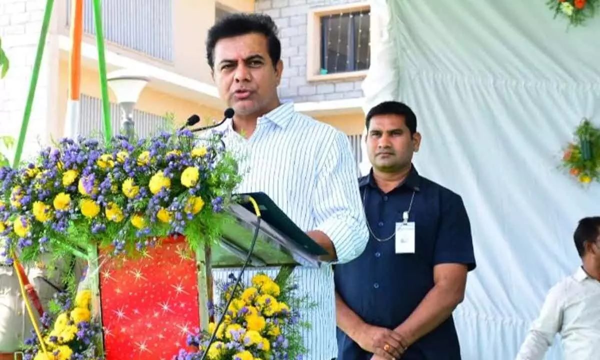 Sircilla: Telangana role model for country says Minister KT Rama Rao