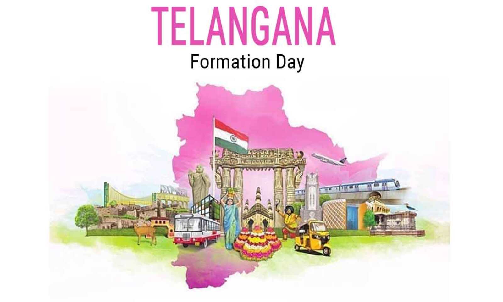 Telangana Formation Day Live Updates: KCR unfurled National flag ...