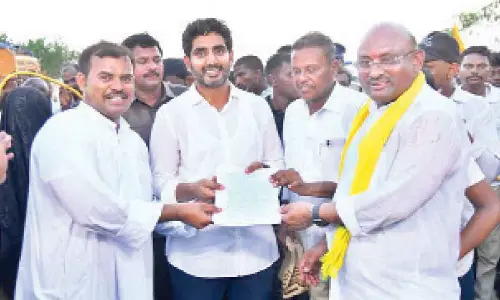 Mydukuru: Government totally neglected Seema projects says Nara Lokesh