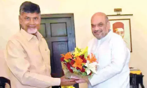 New Delhi: J P Nadda & Amit Shah meet Naidu; Buzz on tieup