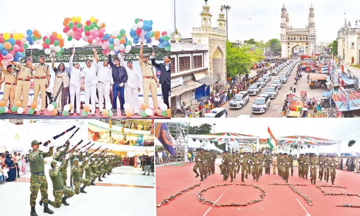 TS Formation Day fete: Police celebrates Suraksha Dinotsavam