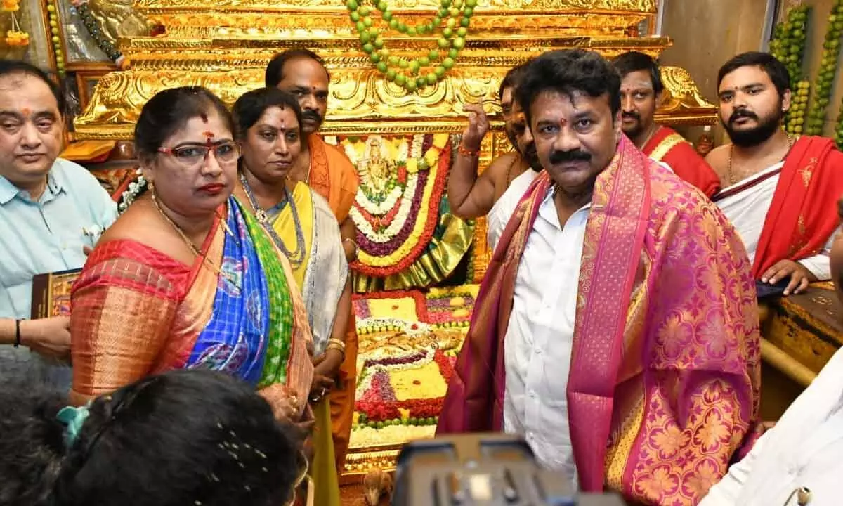 Arrangements on for Kalyanotsvam at Balkampet Temple Hyderabad