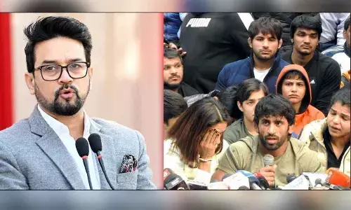 Make woman WFI chief, scrap FIRs against us: Wrestlers to Anurag Thakur